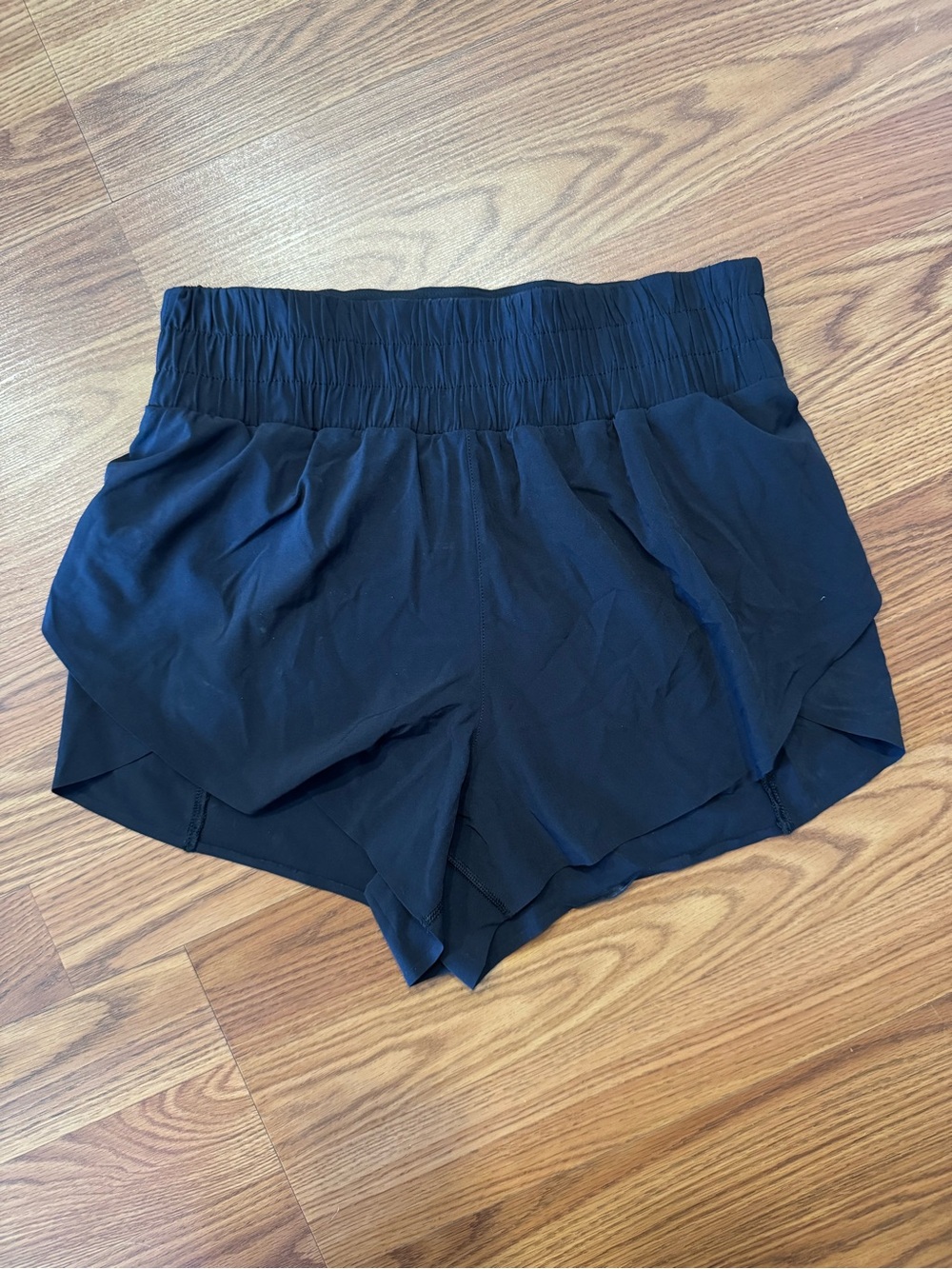 SPANX Black Running Shorts with Built-In Brief | Size Small